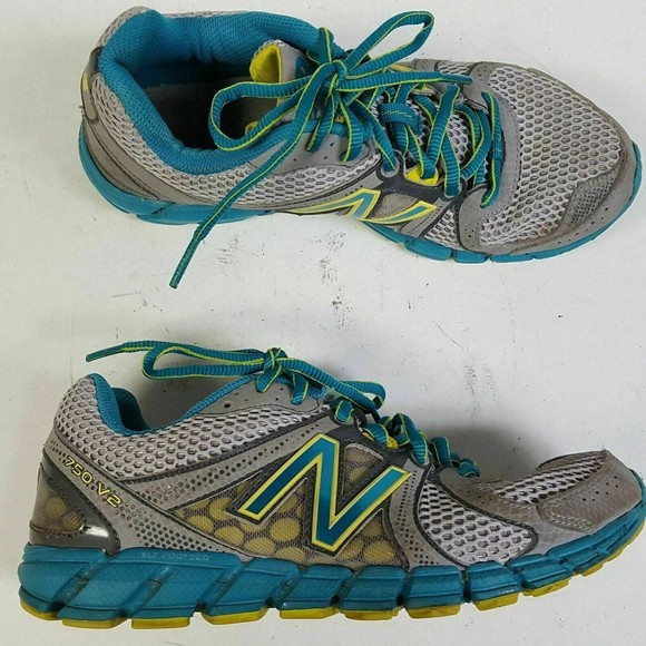 New Balance Shoes - New Balance Running Shoes Women 6.5 B Gray 750 V2  W750SG2 Athletic Lace Up